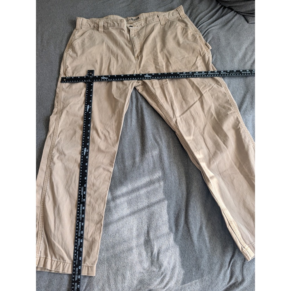 Carhartt B324 DKH Relaxed Fit Canvas Work Dungaree Khaki Pants 42x30